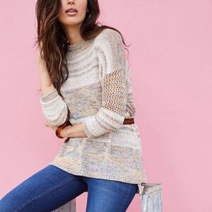 Matilda Jane Colorful Knit Sweater Size Large